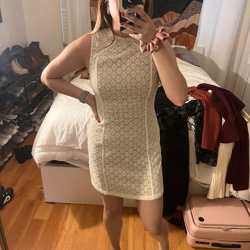 Tan dress